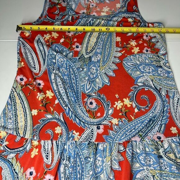 IVY LINE BOHEMIAN Multi Color Paisley Print Dress SIZE XL - Picture 10 of 10